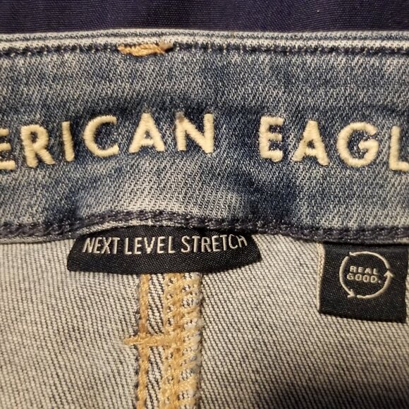 AE Curvy Super High Rise Flare, size 12 - Picture 4 of 10